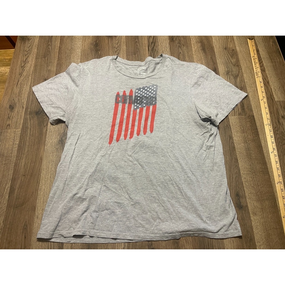Converse Shirt, Women's Size XXL, Grey Red White Blue, American Flag